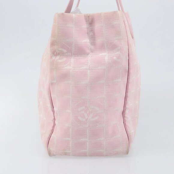 CHANEL New travel line Tote Bag Nylon Pink CC - Picture 4 of 16